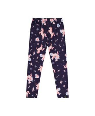 Girls' Soft Elastic Waistband Unicorn Leggings - Big Kid