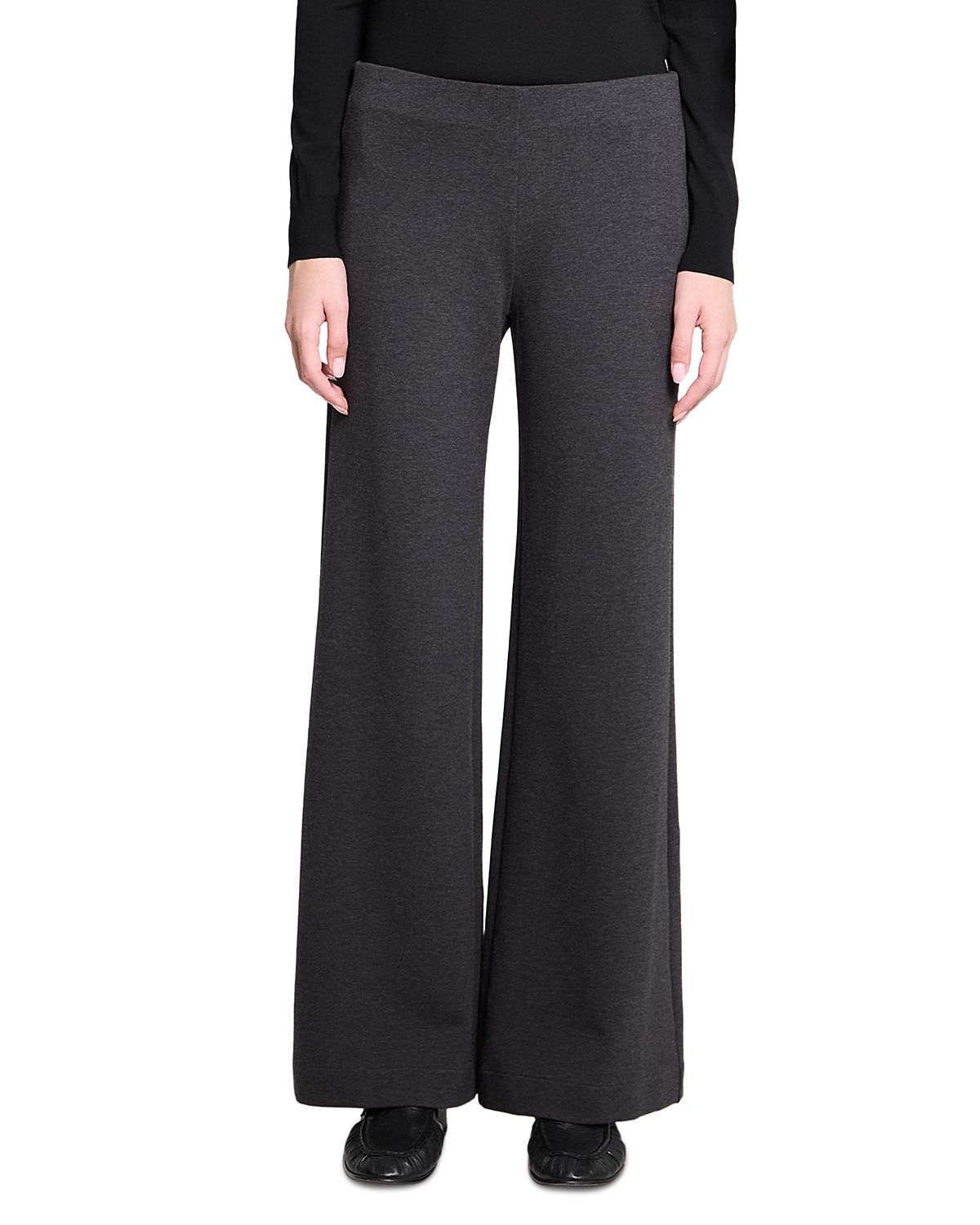 Theory Wool Blend Knit Flare Pants - Exclusive