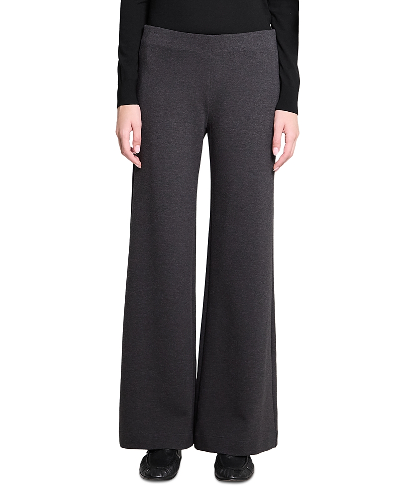 Theory Wool Blend Knit Flare Pants - Exclusive