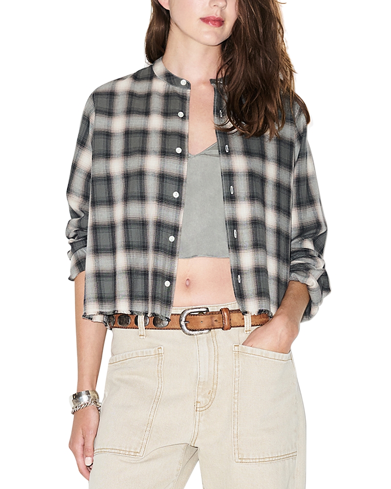 Re/Done Bianca Cropped Cotton Shirt