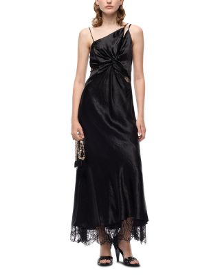 Ferrari Crepe Satin Maxi Dress
