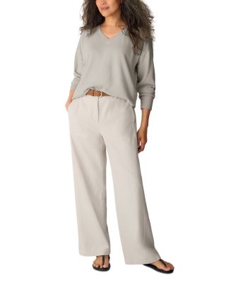 High Waisted Wide Leg Full Length Pants - thumbnail 2