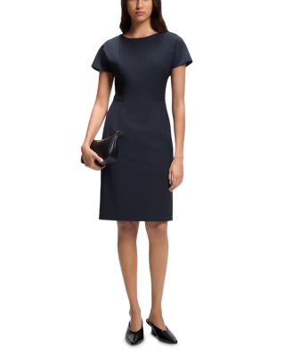 Dinerah Wool Seamed Dress