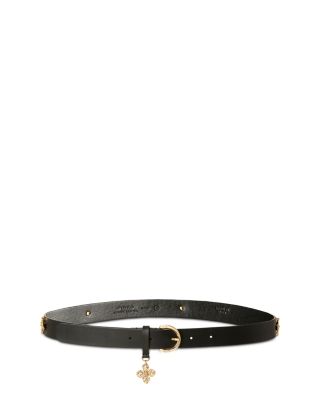 Pinko Women's Borchi Flower Studded Leather Belt