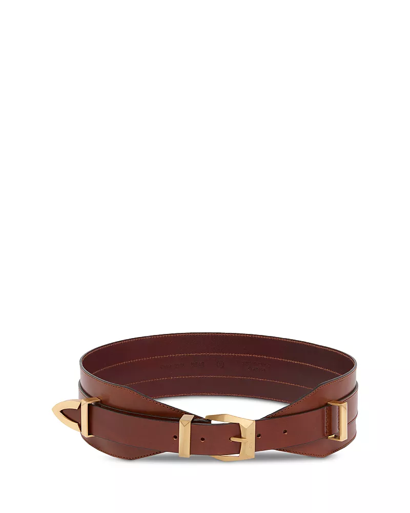 Pinko Women's Tritti Bustino Leather Waist Belt