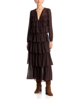 Michael Kors Ruffled Tiered Maxi Dress