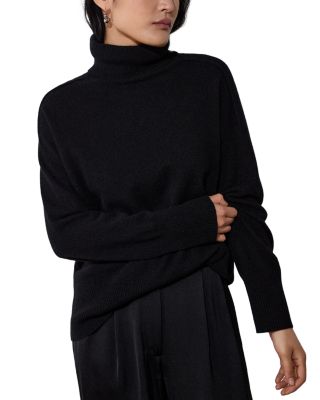 Cashmere Seamed Roll Neck Sweater