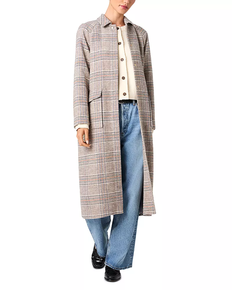 French Connection Sutton Plaid Coat