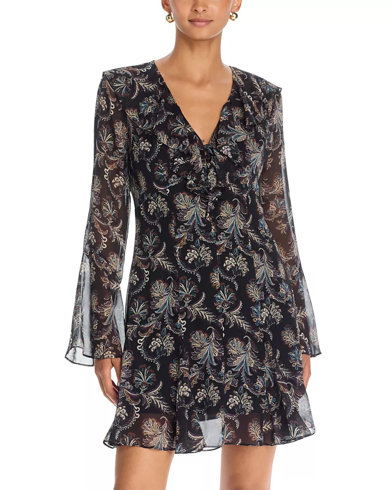 Veronica Beard Adrienne Silk Mini Dress