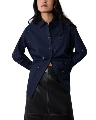 Embellished Poplin Shirt