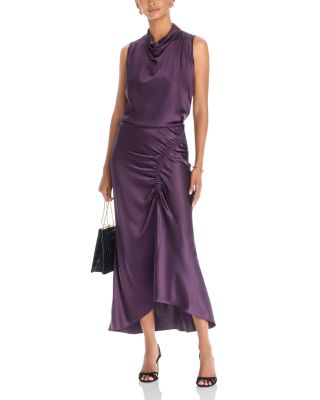 Tam Silk Blend Cowl Neck Top & Felecia Skirt