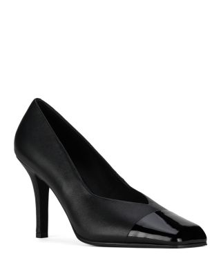 Women's Sound Patent Leather Cap Toe Pumps