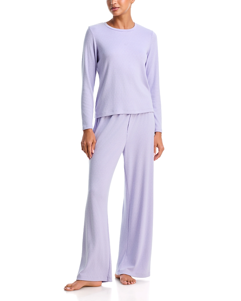 Aqua Pointelle Long Sleeve Lounge Set - Exclusive