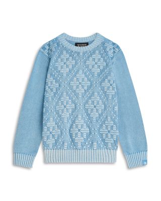 Boys' Dropped Shoulder Structured Wash Pullover Sweater - Little Kid, Big Kid