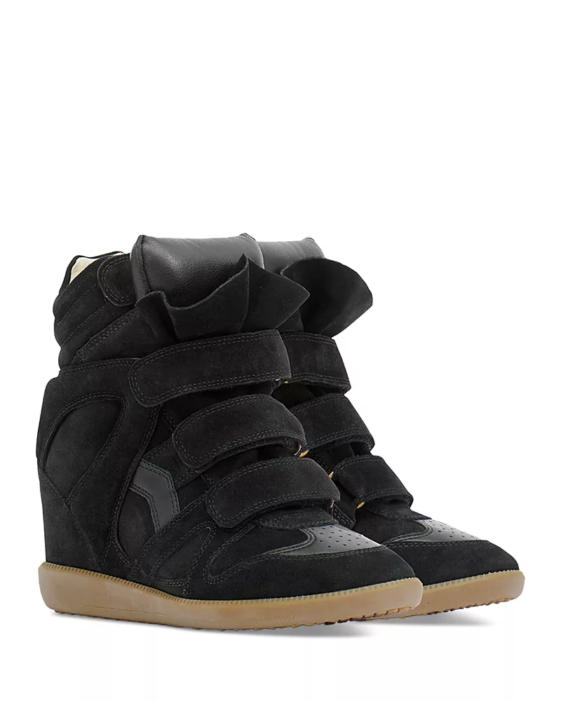 Isabel Marant Women's Bekett Suede Wedge Sneakers