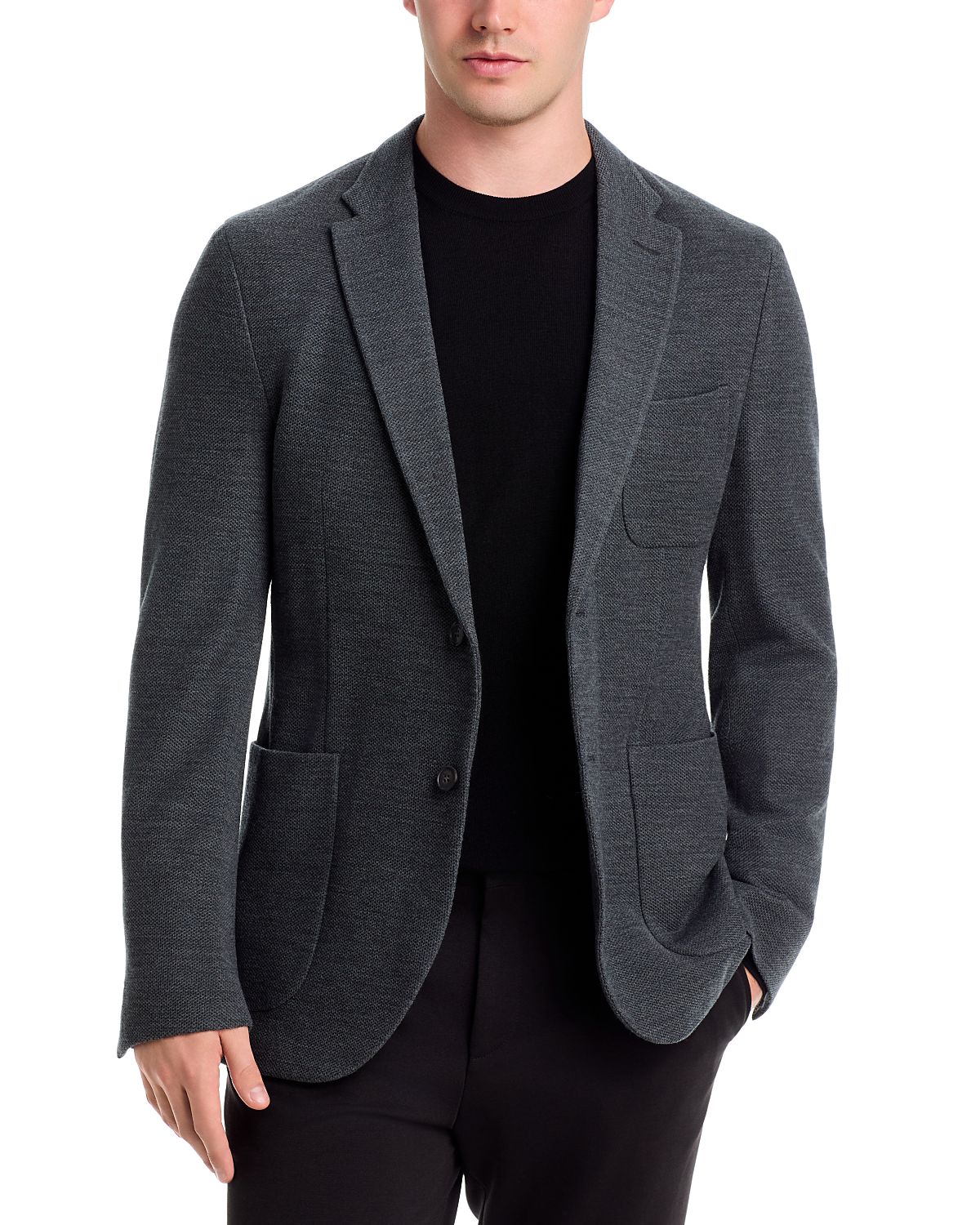 Slowear Regular Fit Single Breasted Jersey Jacket