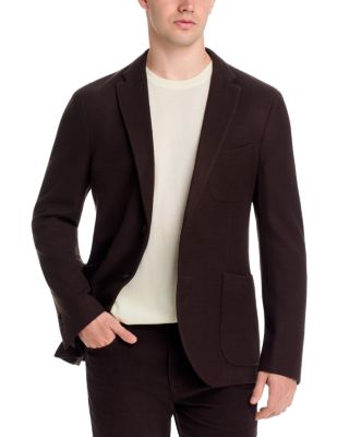 Regular Fit Single Breasted Jersey Jacket