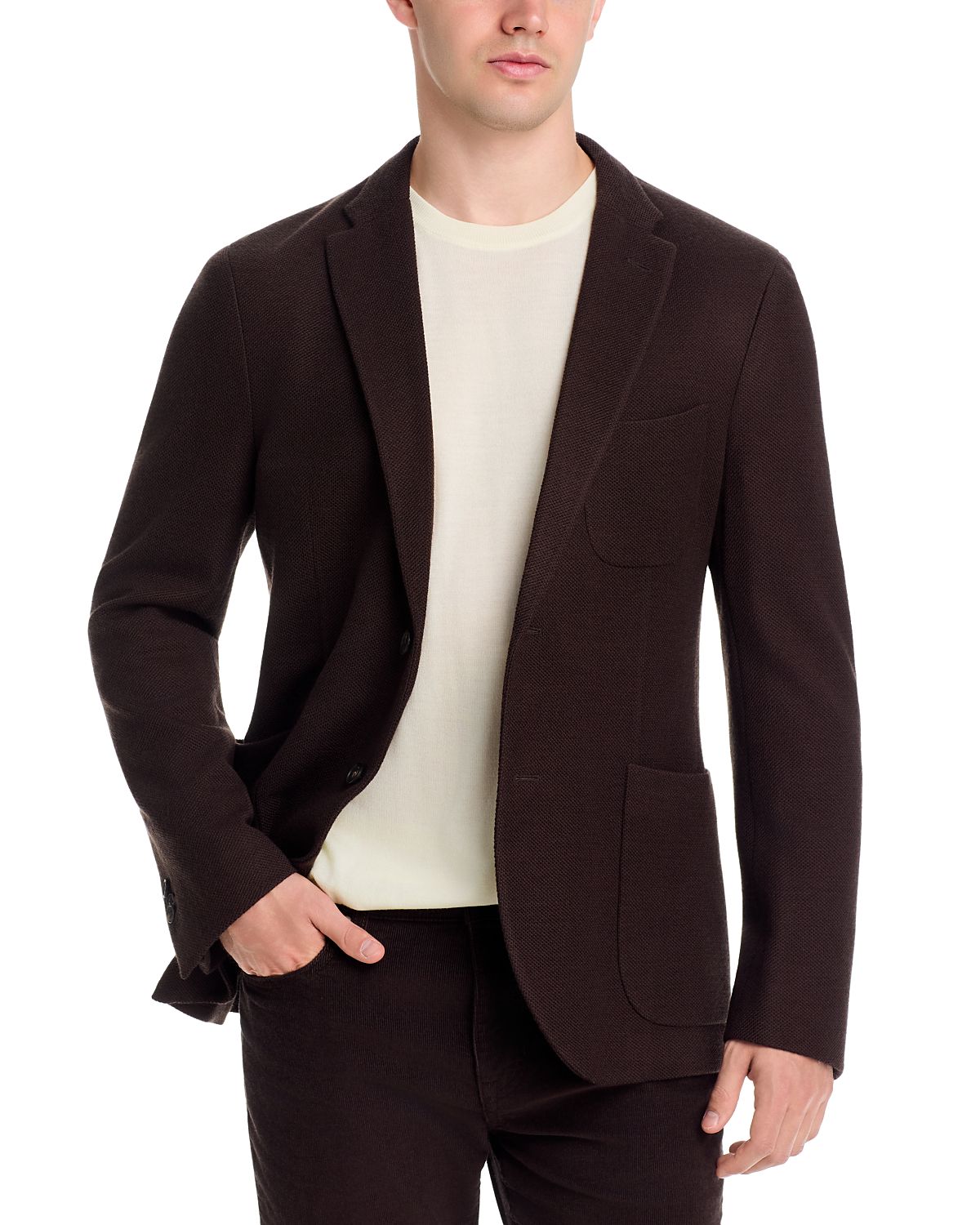 Slowear Regular Fit Single Breasted Jersey Jacket