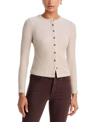 Lira Picot Trim Crewneck Cardigan