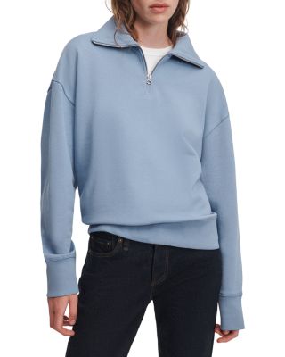 The Everyday Terry Cotton Half Zip Sweatshirt