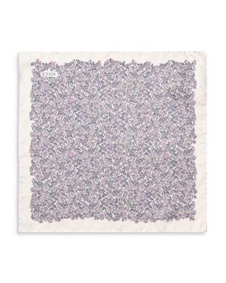 Floral Silk Twill Pocket Square