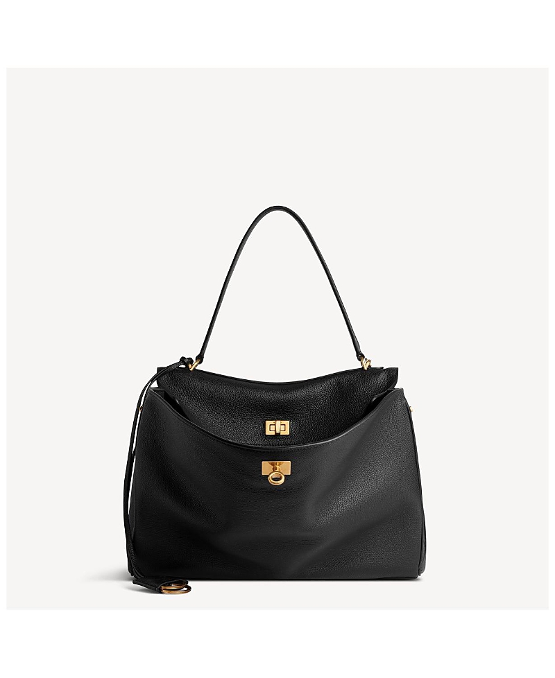 Balenciaga Rodeo Handbag Medium Grained Calfskin