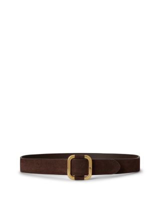 Suede Slide Buckle Belt
