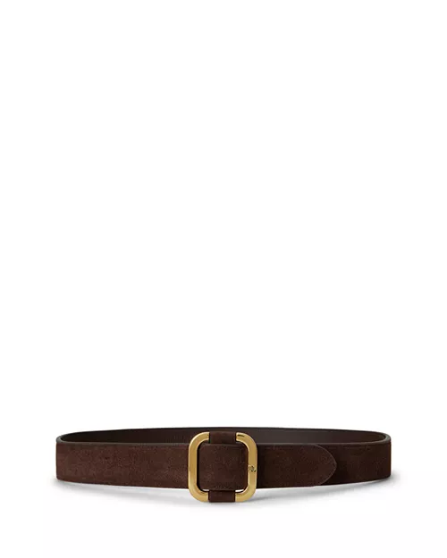 Suede Slide Buckle Belt
