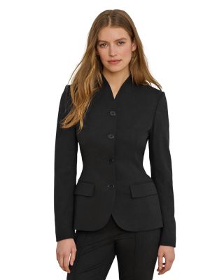 Stretch Wool Crepe Jacket