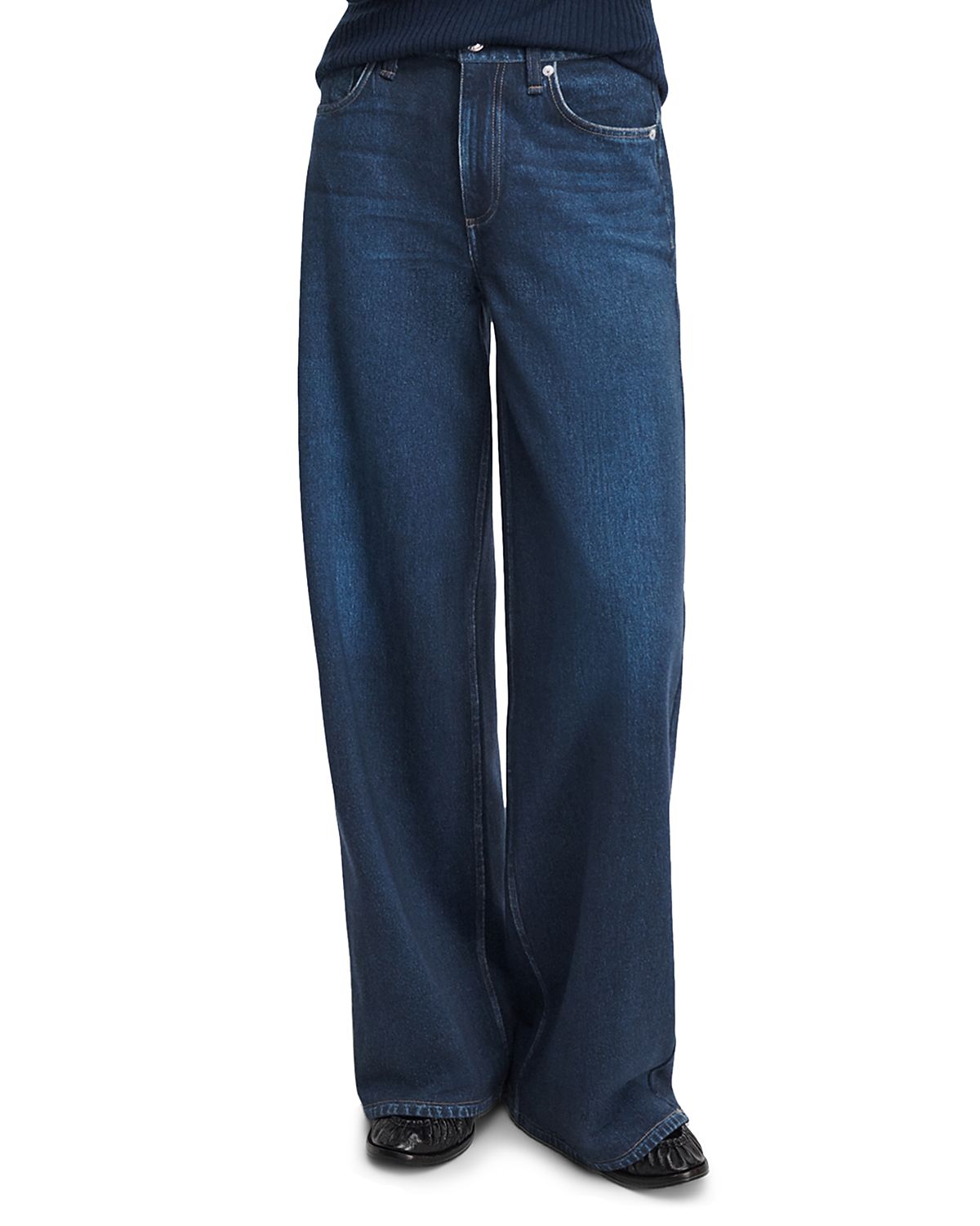 rag & bone Miramar Sofie High Rise Wide Leg Terry Sweatpant Jeans