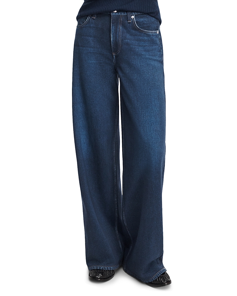 rag & bone Miramar Sofie High Rise Wide Leg Terry Sweatpant Jeans in Nolita