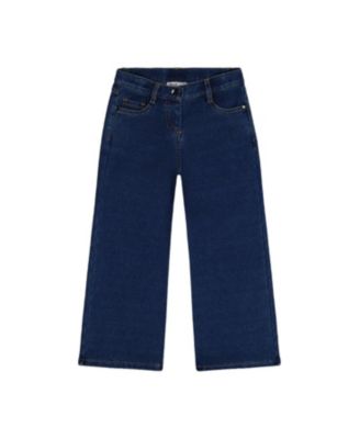 Girls' Lurex Topstitch Wide Leg Jeggings - Big Kid