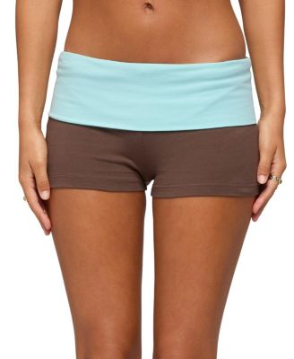 Emmey Contrast Foldover Shorts