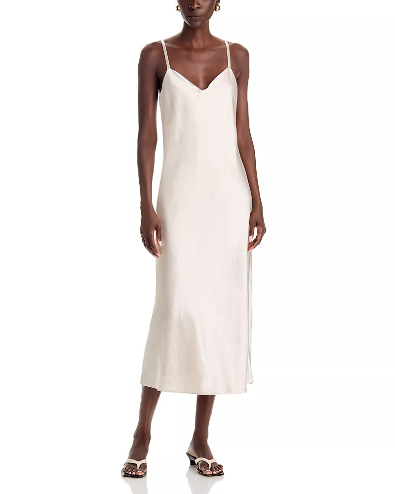 Vince V Neck Slip Dress - Exclusive