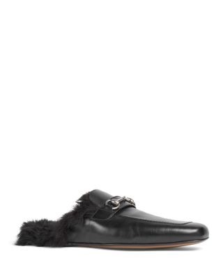 Men's Lombok Leather & Faux Fur Slip On Loafers