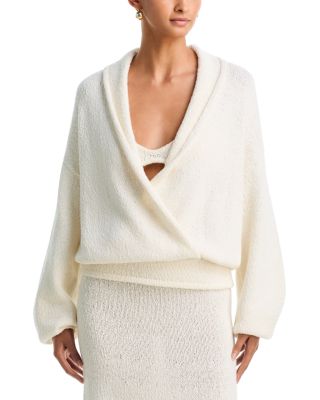 Kena Cotton Knit Wrap Top