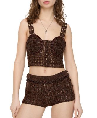  Crochet Mouline Cotton Shorts