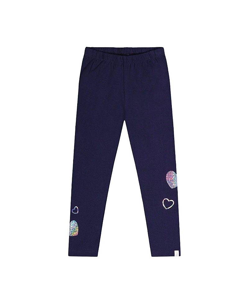 Deux par Deux Girls' Organic Cotton Soft Stretchy Glitter Leggings - Big Kid