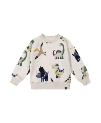 Boys' Fleece Dino Ribbed Cuffs Sweatshirt - Baby
