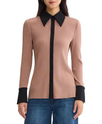 Lightweight Mixed Media Soft Knit Shirt