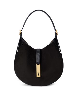 Polo ID Small Suede Shoulder Bag