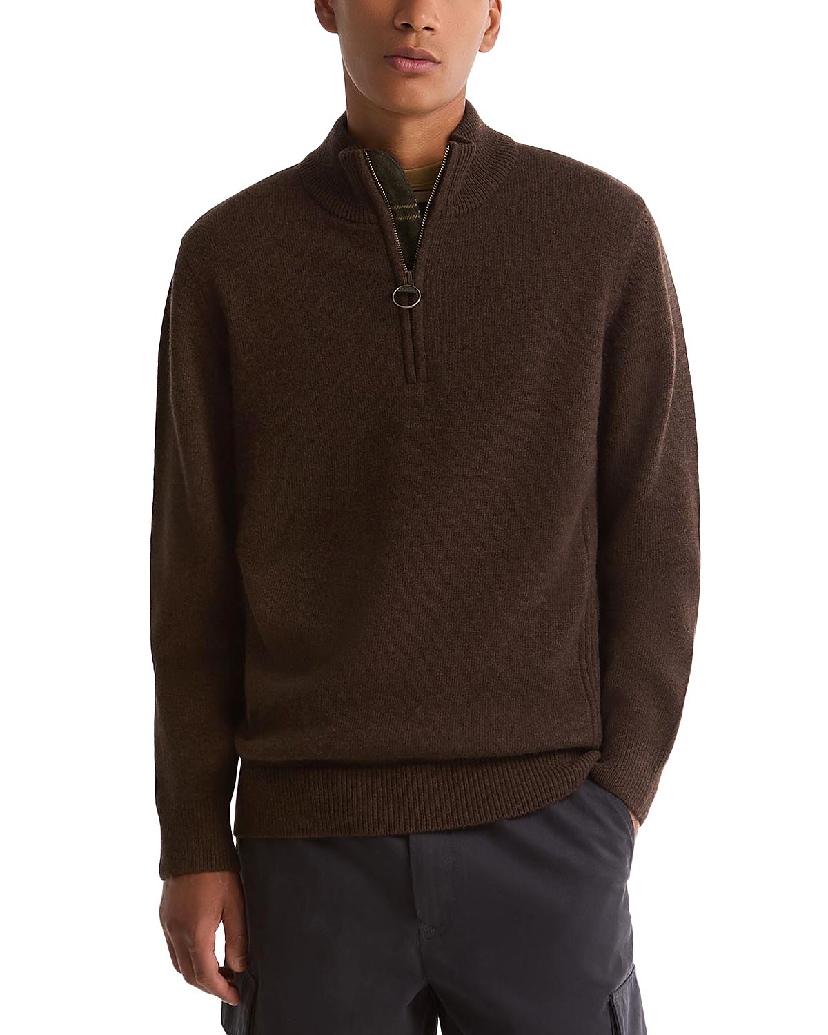 Barbour Holden Wool Half Zip Sweater