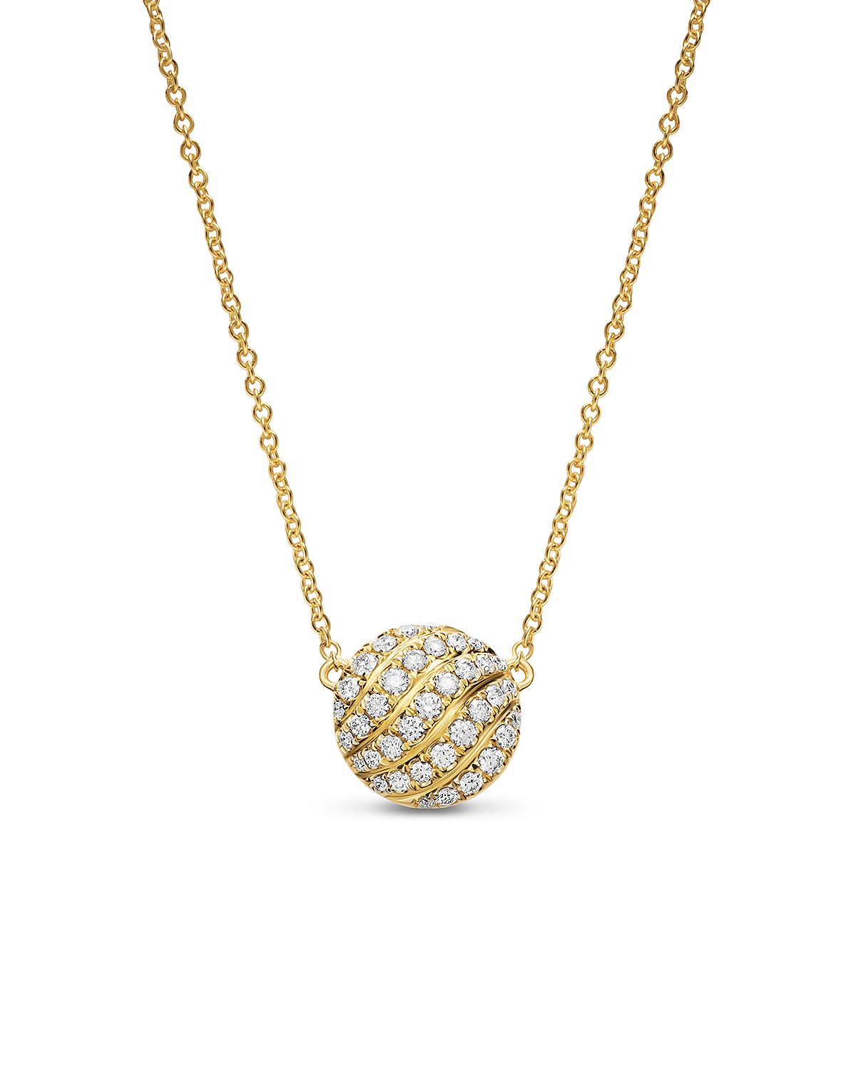 David Yurman Sculpted Cable Pendant Necklace