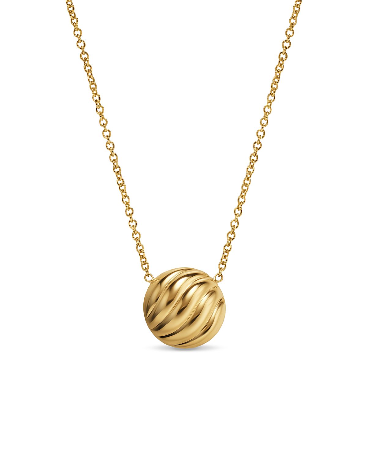 David Yurman Sculpted Cable Pendant Necklace