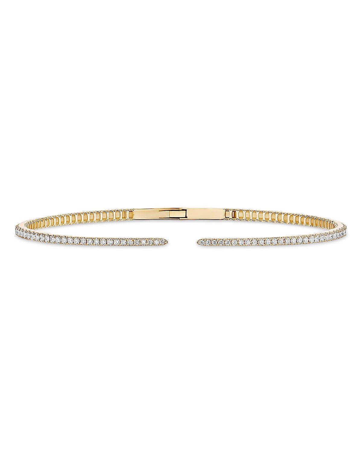 Lana 14K Yellow Gold Diamond Hinge Bangle Bracelet, 0.68 tcw