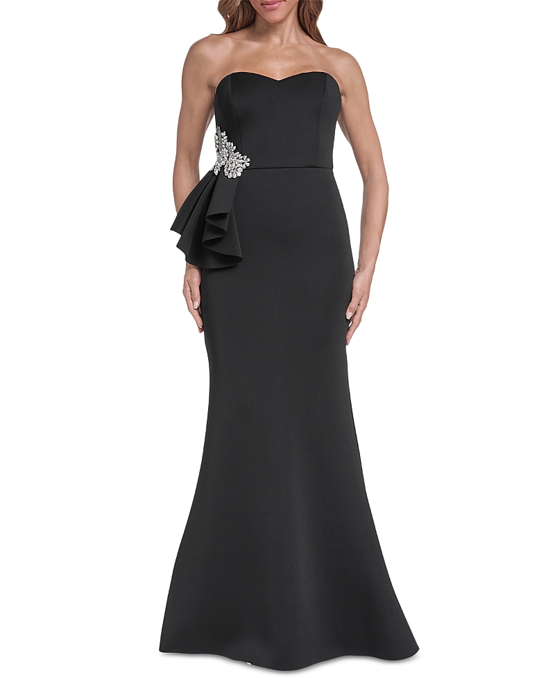 Eliza J Embellished Sweetheart Neck Strapless Mermaid Gown