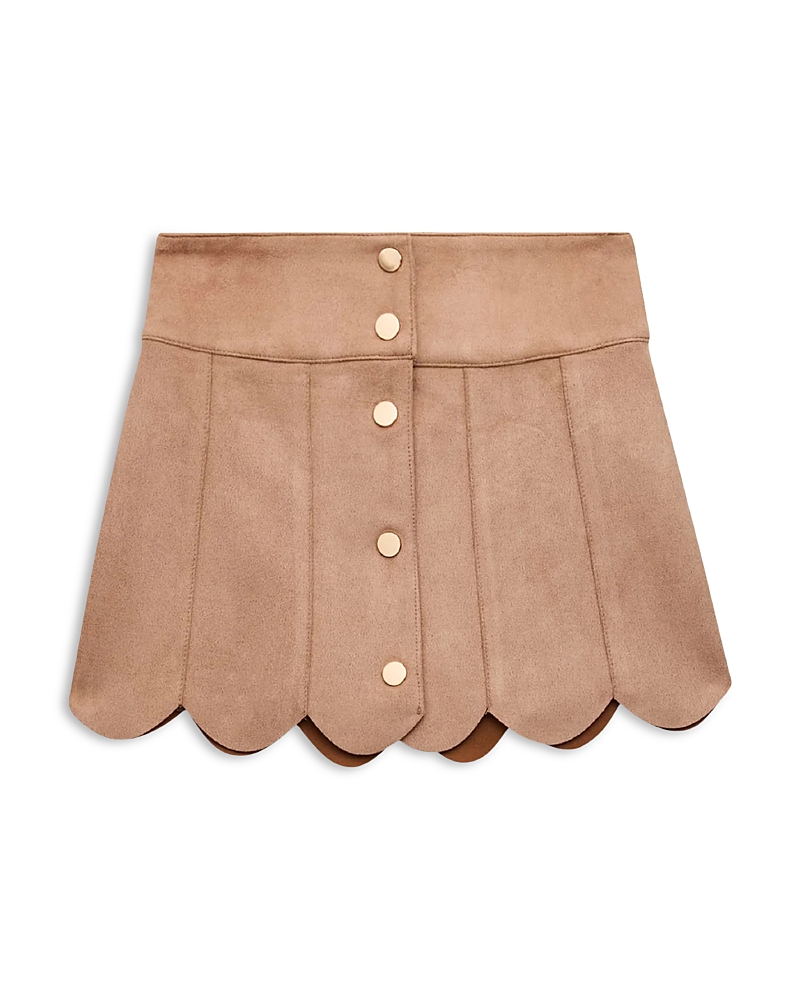 KatieJnyc Girls' Tween Autumn Scalloped Hem Skirt - Big Kid