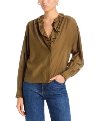 Yalenna Ruffled Trim Blouse