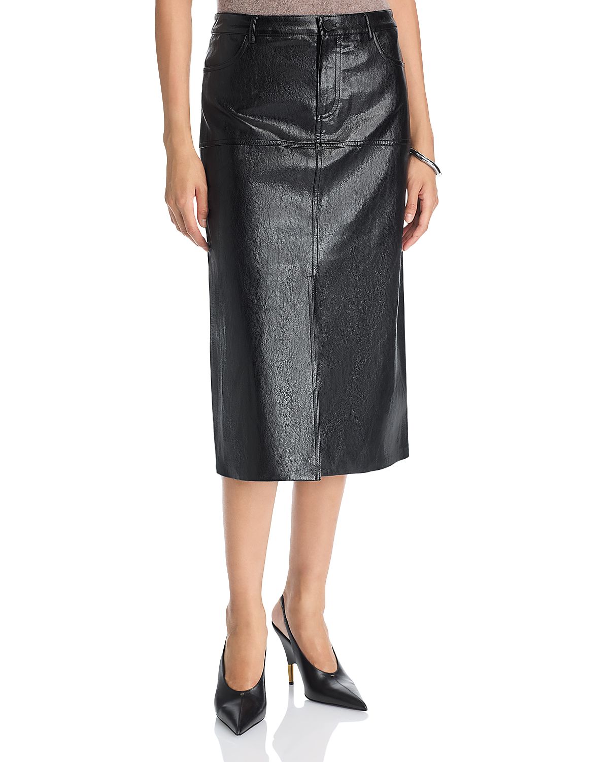 Kobi Halperin Leslie Faux Leather Pencil Skirt