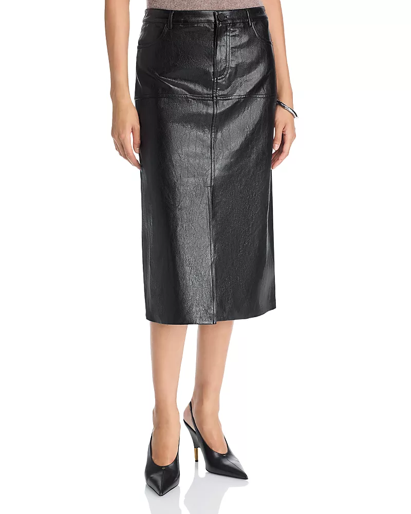 Kobi Halperin Leslie Faux Leather Pencil Skirt